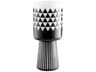 Vector Black / White 17" High Vase
