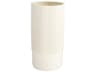 Harmonica White 15" High Vase
