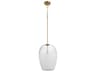 Southport 1-Light Aged Brass Mini Pendant