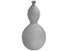 Semi Matte Stone Grey Calabaza Vase