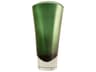 Muzo Emerald Green Clear Vase