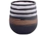 Midnight Road Black Clear Copper Vase