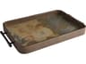 Tesoro Smoke Grey Slate Veneer Matte Black Serving Tray