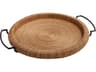 Montego Natural Matte Black Serving Tray