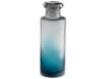 Neptune Blue / Clear 12" High Vase