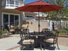 California Quick Ship Casa 9 Foot Octagon Market Aluminum Umbrella with Crank Lift System