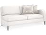 Victoria RAF Sparkling Argent White Upholstered Loveseat