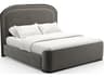 Wanderlust Gray Upholstered King Platform Bed