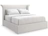Beauty Sleep White Birch Wood Upholstered King Platform Bed