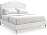 Fontainebleau Oracle Silver Leaf Hardwood Upholstered King Platform Bed