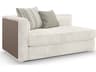 Modern Principles Unity LAF White Upholstered Loveseat