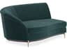 Upholstery Threes Company Green Upholstered Chaise