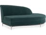 Upholstery Threes Company Green Upholstered Chaise