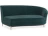 Upholstery Threes Company Green Upholstered Chaise