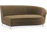 Upholstery Threes Company Brown Upholstered Chaise