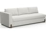 Counter Balance Cream Upholstered Sectional Sofa