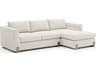 Counter Balance Cream Upholstered Sectional Sofa