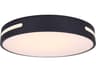 Led Flush Mount 1 -light Black LED Round