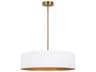 Rexton 3 -light White Drum Pendant