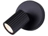 Rexton 1 -light Black LED Cylinder Spot Light
