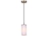Kinslea 1 -light Gold Cylinder Mini Pendant
