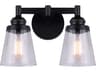 Declan 2 -light Black Vanity Light