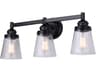 Declan 3 -light Black Vanity Light