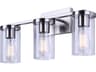 Britton 3 -light Nickel Vanity Light