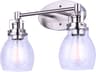 Carson 2 -light Nickel Vanity Light