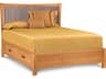 Berkeley Brown Cherry Wood Queen Platform Bed