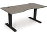 Invigo Solid Wood Sit Stand Desk 72 Inch Ergonomic Cutout