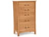 Monterey Solid Cherry 5 Drawer Vertical Dresser