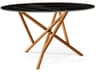Baton Round Stone Dining Table