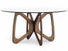 Butterfly Round Glass Dining Table