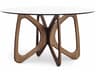 Butterfly Round Glass Dining Table