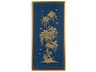 Gold Flowering Tree On Blue A