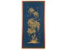 Gold Flowering Tree On Blue B