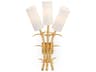 3-Light Gold Wall Sconce