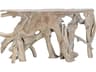 Cypress Wood Natural White Wash Console Table