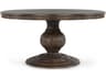 Brookside Round Wood Cocoa Brown Dining Table