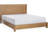 Fenmore Natural Brown Pine Wood Queen Panel Bed