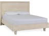 Reece White Beige Mango Wood King Platform Bed