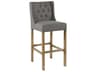 Cayle Upholstered Rubberwood Bar Stool