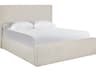 Oasis Natural Oak White Upholstered King Platform Bed