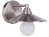 Isaac 1-Light Brushed Polished Nickel Vanity Light