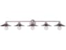 Isaac 5-Light Brushed Polished Nickel Vanity Light