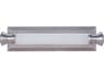 Langston 1-Light Brushed Polished Nickel Glass LED Vanity Light