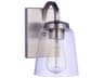 Elsa 1-Light Brushed Polished Nickel Wall Sconce