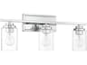 Clark 3-Light Chrome Vanity Light