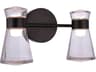 Carafe 4-Light Flat Black Vanity Light